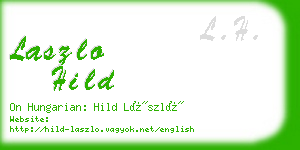 laszlo hild business card